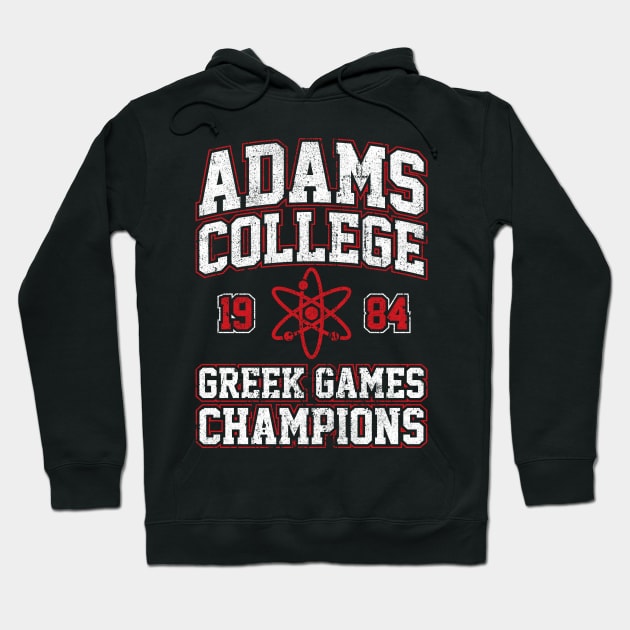 Adams College 1984 Greek Games Champions Hoodie by huckblade